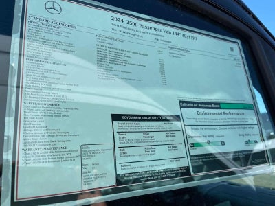 2024 Mercedes-Benz Sprinter Passenger Van 2500 Standard Roof I4 Diesel HO 144 RWD