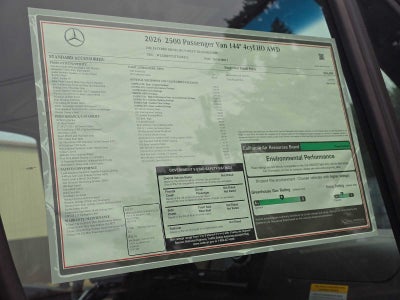 2026 Mercedes-Benz Sprinter Passenger Van 2500 Standard Roof I4 Diesel HO 144 AWD