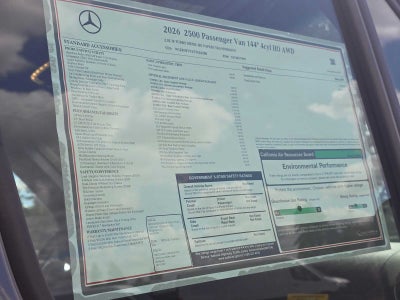 2026 Mercedes-Benz Sprinter Passenger 2500 Standard Roof I4 Diesel HO 144 AWD