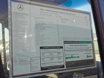 2026 Mercedes-Benz Sprinter Passenger Van 2500 Standard Roof I4 Diesel HO 144 AWD