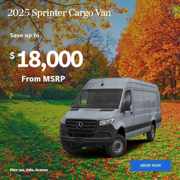 2025 Sprinter Cargo Van: $18000 off